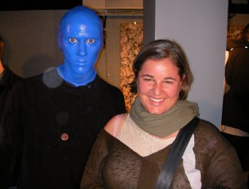 Me and an actor from Blue man group